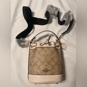 Coach Mini Dempsey Signature Logo Bag